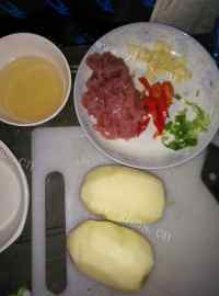 家常菜土豆炒肉片做法图解1)