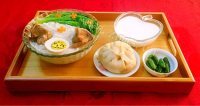 美味的幸福早餐排骨米线做法图解18)