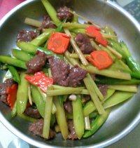 芥兰炒牛肉自制