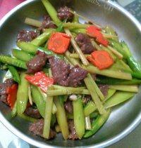 芥兰炒牛肉自制