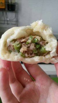 诱人的豇豆肉包做法图解9)
