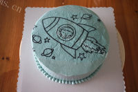 极速小火箭生日蛋糕的做法图解十