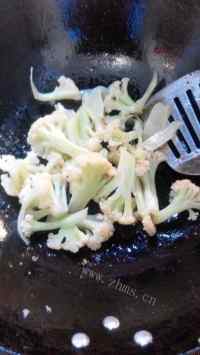 香炒肉丝花菜做法图解5)