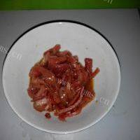 番茄烩金针菇肉丝的做法图解三