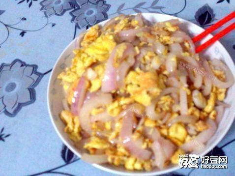 土鸡蛋炒洋葱