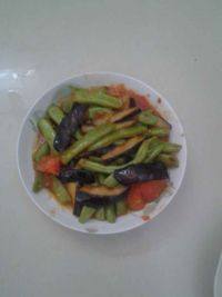 家常菜豆角烧茄子