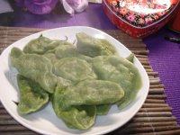 美味的翡翠饺子