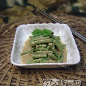 家常菜麻汁豇豆