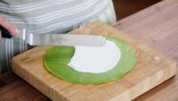 美味抹茶千层蛋糕做法图解4)
