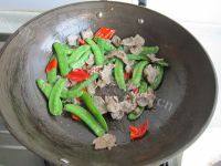 满口清香的荷兰豆炒牛肉做法图解11)