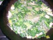 美味的菠菜炖粉皮