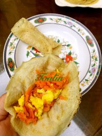 自制蔬菜卷饼做法图解7)