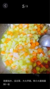 美味的鸡肉咖喱饭做法图解5)