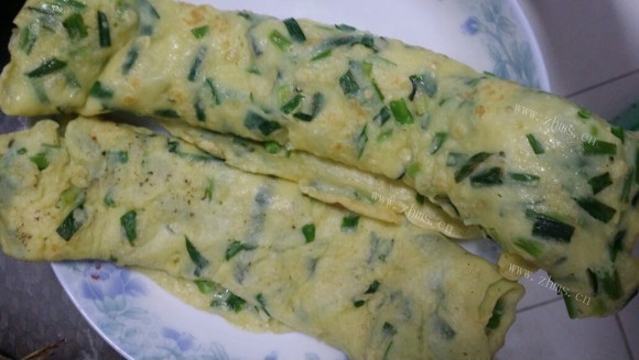 芳香四溢的韭菜鸡蛋饼