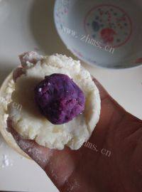香酥土豆紫薯饼做法图解9)