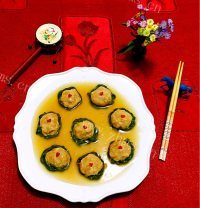 美食豇豆镶嵌珍珠丸做法图解25)