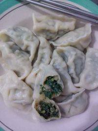 自己做的荠菜水饺