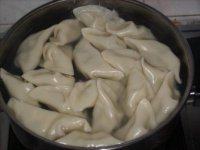 自己做的芹菜饺子