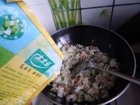 开胃的咸肉炒菜饭做法图解11)