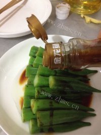 家常菜白灼秋葵做法图解7)