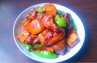 诱人的红烧鸡腿