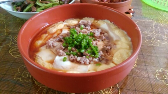 诱人的豆腐蒸蛋