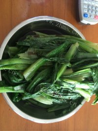 家常菜白灼油麦菜