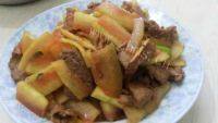家常菜西瓜皮炒肉