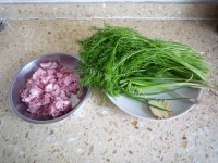 美味的茴香猪肉馅蒸饺做法图解2)