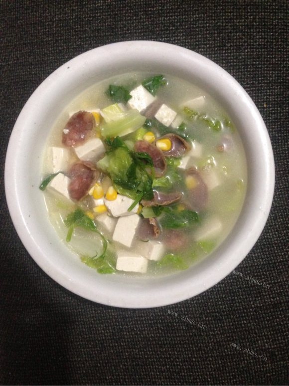 香肠炖豆腐