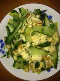 家常菜青瓜炒鸡蛋