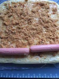 自制肉松面包卷做法图解18)