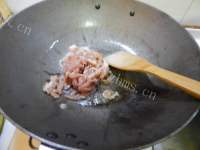 家常菜毛豆炒肉丝做法图解6)