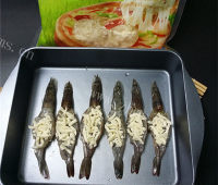 芝士香草焗对虾做法图解6)