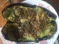 色泽鲜亮的煎茄子做法图解5)