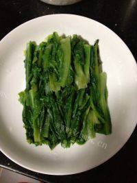 家常菜白灼油麦菜做法图解6)