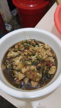 美味的红烧鱼块