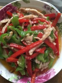 好吃的青椒肉丝做法图解6)