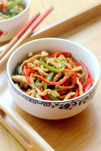 家常菜双椒肉丝