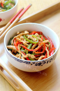 家常菜双椒肉丝