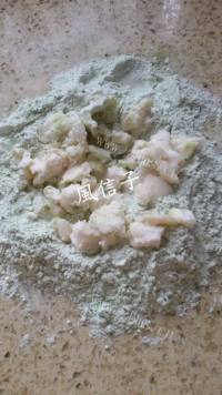 自制抹茶蛋黄酥做法图解3)