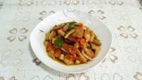 家常菜肉片杏鲍菇