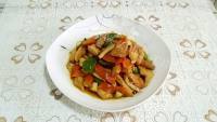 家常菜肉片杏鲍菇