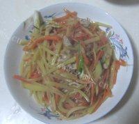 家常菜肉炒双丝