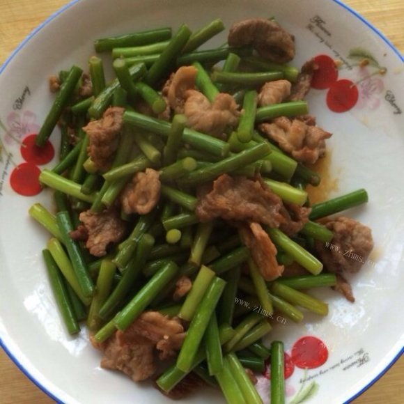 垂涎欲滴的蒜薹炒肉