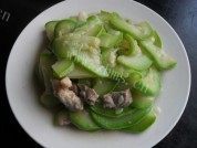 家常菜西葫芦肉片