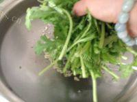易做的蒜香茼蒿做法图解5)
