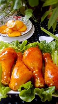 美味的烤鸡腿