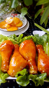 美味的烤鸡腿