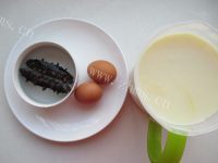 营养的豆浆海参蒸蛋做法图解1)